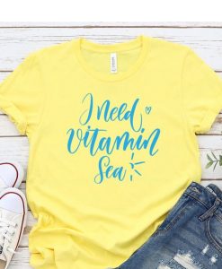 I Need Vitamin Sea Cute Beach Tropical Cruise Vacation T-Shirt ZNF08