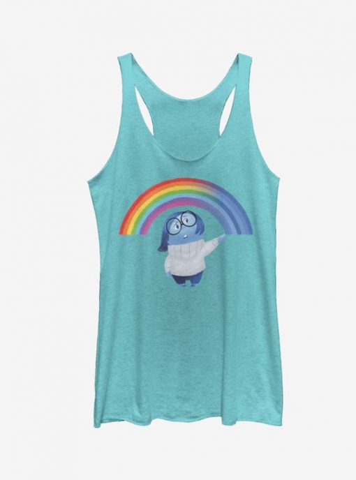 Inside Out Sadness Rainbow Girls Tanks ZNF08