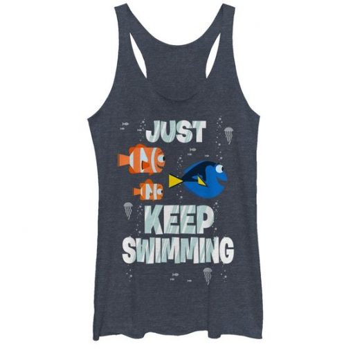 Just Keep Swimming Racerback Tank ZNF08