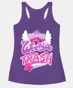 Kawaii Weeaboo Trash Anime Logo Racerback Tank ZNF08