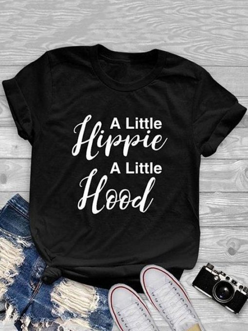 LITTLE HOOD Letter T-Shirt ZNF08