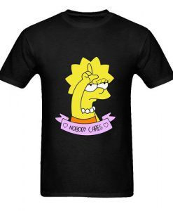 Lisa Simpson Nobody Cares t shirt ZNF08
