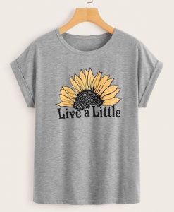 Live A Litter Sunflower T Shirt ZNF08