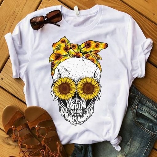 Lover Sunflower Lover Sukull T -Shirt ZNF08