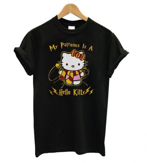 MY PATROUNUS IS A HELLO KITTY TSHIRT ZNF08