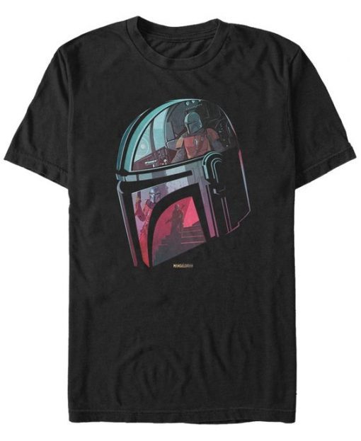 Mandalorian Helmet T Shirt ZNF08