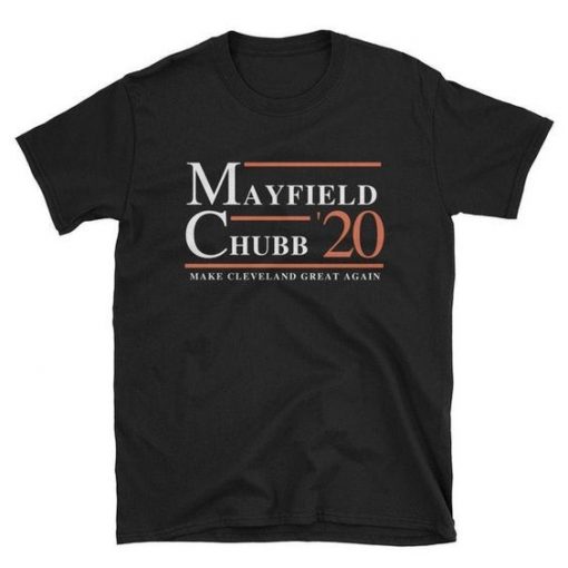 Mayfield Chubb Browns tshirt ZNF08