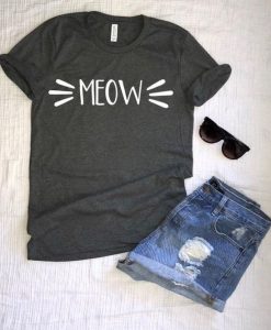 Meow cat Shirt znf08