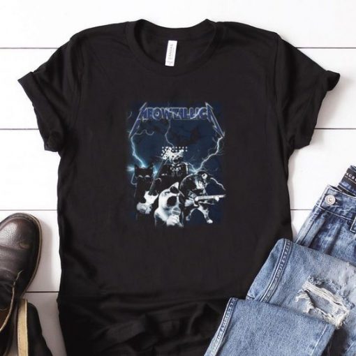 Meowtallic Rock Band shirt ZNF08