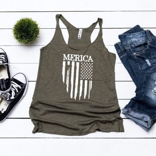 Merica Flag Tank ZNF08