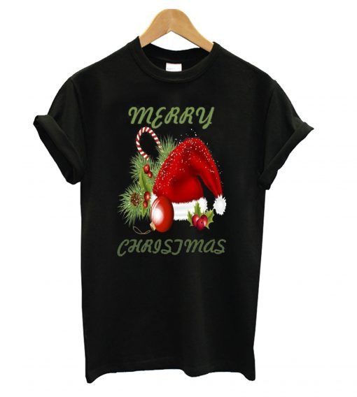 Merry Christmas Hat Men T-shirt ZNF08