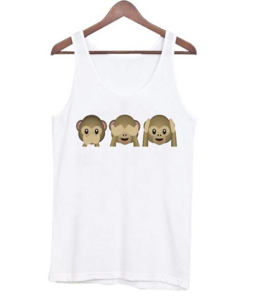 Monkey Emoji Tanktop ZNF08