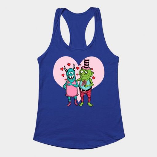 Monster Love Monster Valentines Day TANK TOP ZNF08