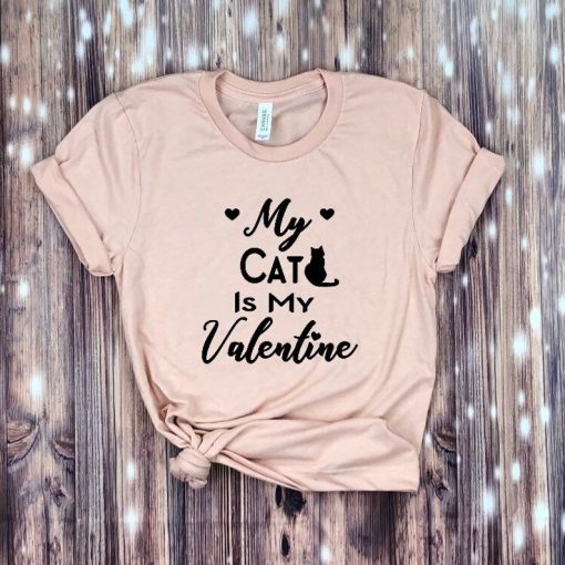 My Cat is my Valentine shirt ZNF08