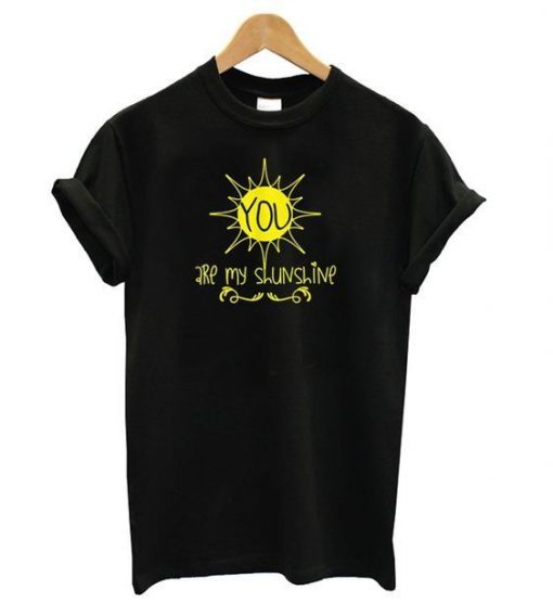 My Sunshine Black T-Shirt ZNF08