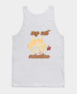 My Valentine Cute Cat Valentine Tank Top ZNF08