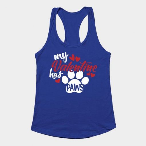 My Valentine Has Paws TANK TOP ZNF08