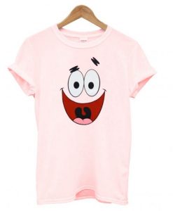 Patrick Face Light Pink T shirt ZNF08