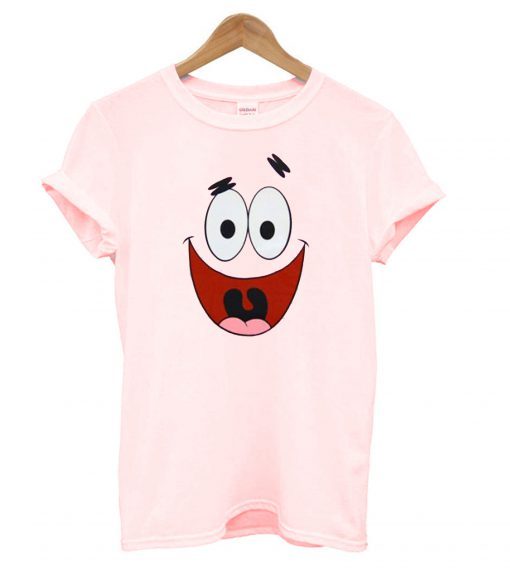 Patrick Face Light Pink T shirt ZNF08