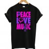 Peace Love Music Tshirt ZNF08