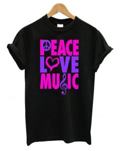 Peace Love Music Tshirt ZNF08