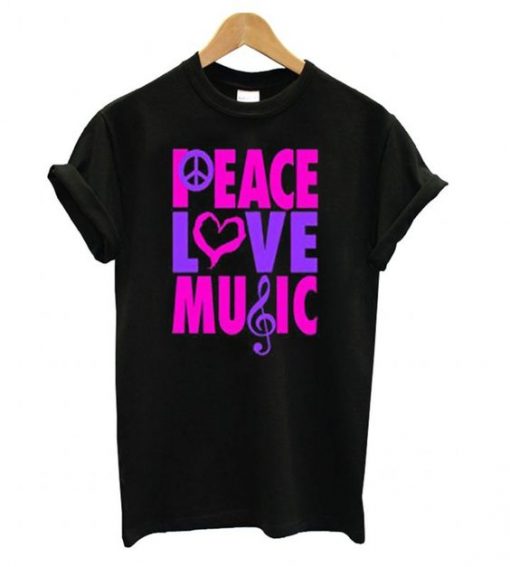 Peace Love Music Tshirt ZNF08