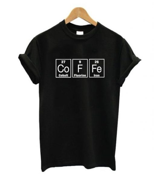 Periodic Table Barista T-Shirt ZNF08
