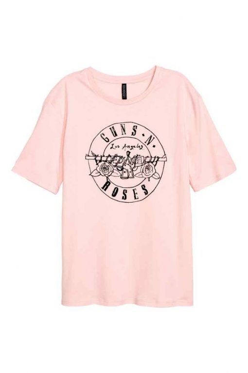 Pink Guns N Roses T-shirt NZF08