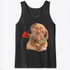 Rose Dog Happy Valentine's Day Tank Top ZNF08