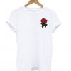 Rose White T shirt ZNF08