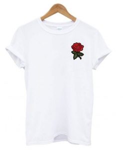 Rose White T shirt ZNF08