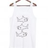 Shark Drawing Tanktop ZNF08