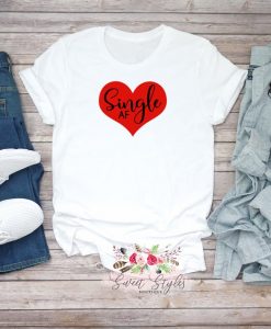 Single AF heart TSHIRT ZNF08