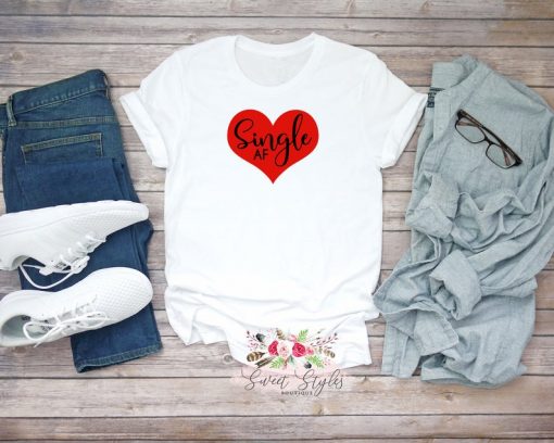 Single AF heart TSHIRT ZNF08