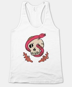 Skull and Coral Crossbones Tank Top ZNF08