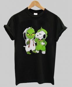 Snoopy And Grinch Christmas t shirt znf08