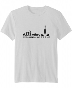 SpaceX Evolution of Tesla t-shirt ZNF08