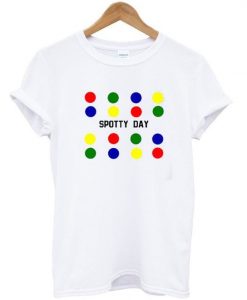 Spotty Day White T -shirt ZNF08