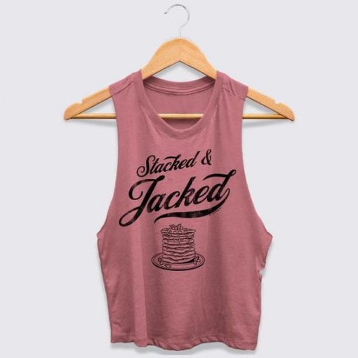 Stacked & Jacked Women's Racerback Crop Tank ZNF08