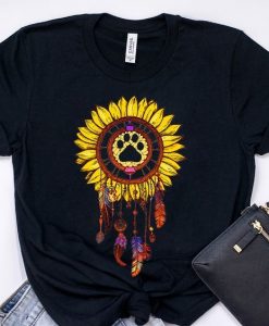 Sunflower Paw Dreamcatcher TSHIRT ZNF08