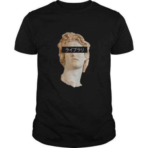 Vaporwave Roman Head T Shirt ZNF08