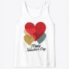 Vintage Hearts Retro Valentines Day Tank Top ZNF08