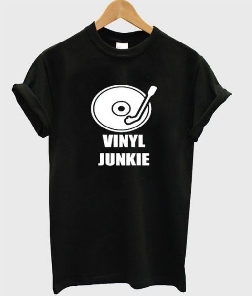 Vinyl junkie t-shirt ZNF08