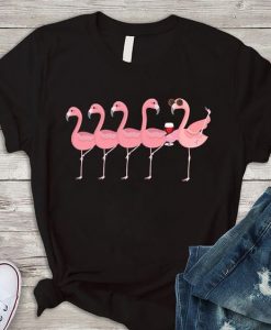 Wine And Flamingo T-shirt ZNF08