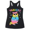 Yas Rainbow Raccoon Racerback Tank ZNF08