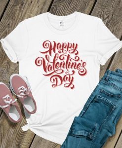 happy valentines day script shirt ZNF08