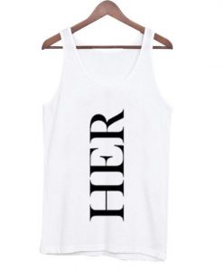 her font tank top ZNF08