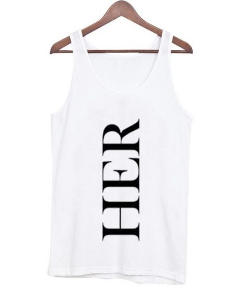 her font tank top ZNF08