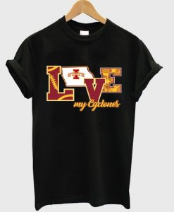 i love state my cyclones t-shirt ZNF08