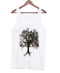 silhouette tree tank top ZNF08